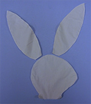 7\" Muslin Rabbit Head & Ears